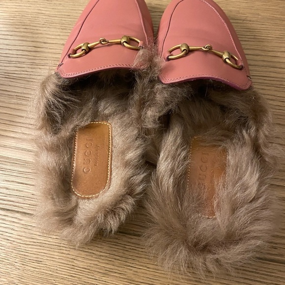 Gucci pink princetown mules with fur - Picture 10 of 12